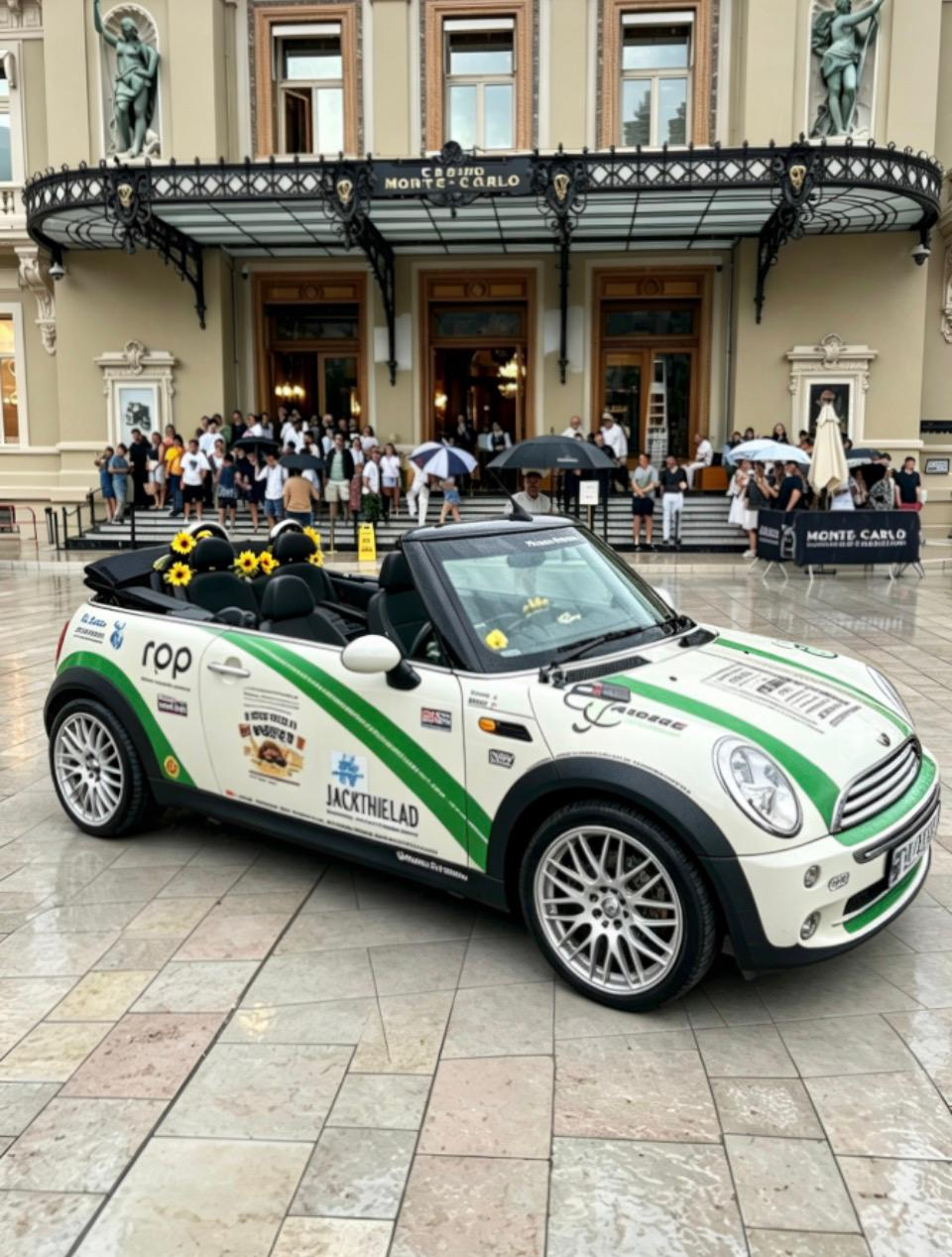 Mini at Le Mans during the Monte Carlo rally